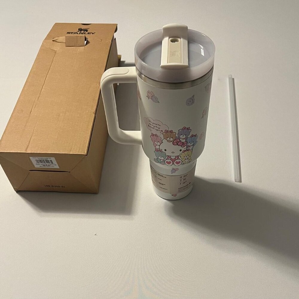 New Stanley Quencher 40oz Tumbler - White | Hello Kitty and Friends Custom - Picture 4 of 5